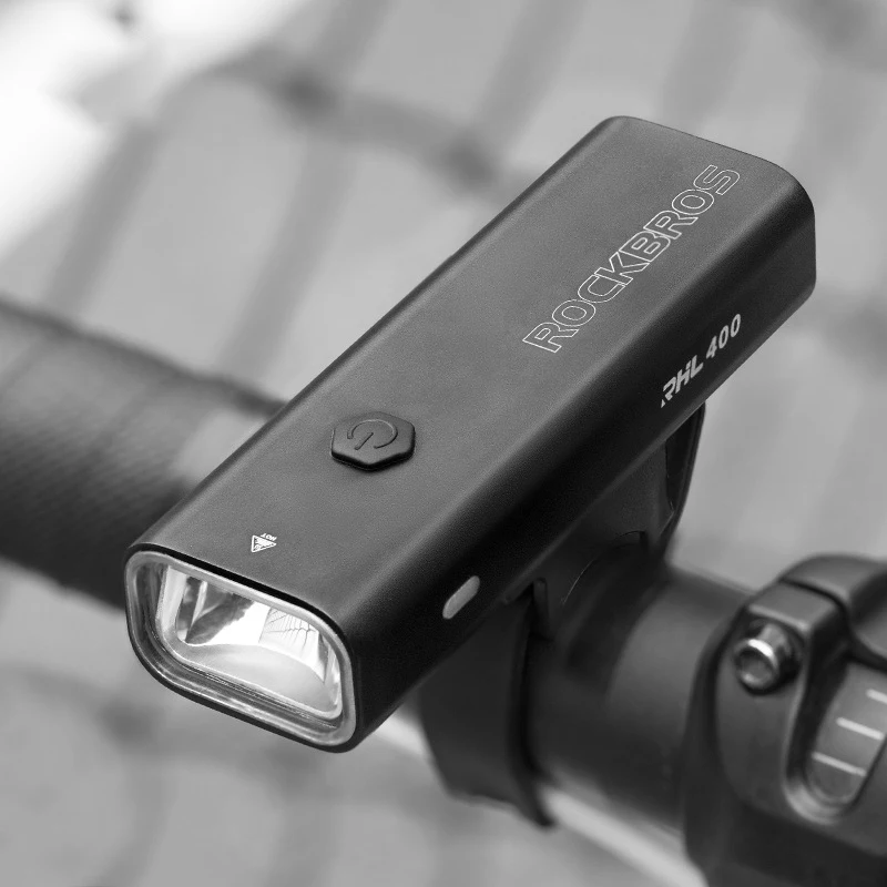 

ROCKBROS Bicycle Light 400 Lumen LED Flashlight 2000 mAh Bike Headlight Type C/USB Rechargeable Lantern MTB Bicycle Accessories