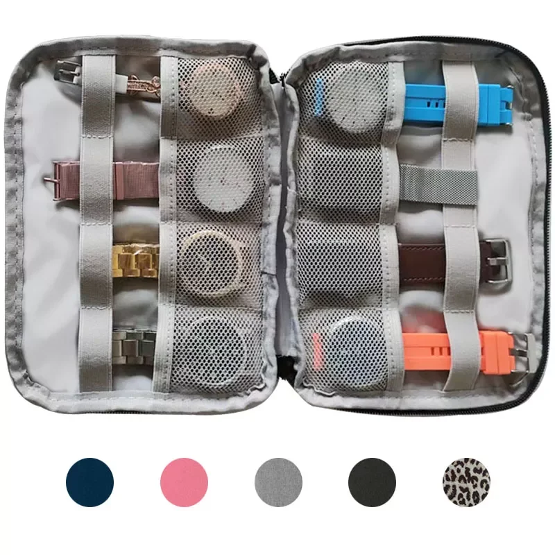 

Waterproof Portable Box watch Holder Organizer Storage for Men Women smart watch boxes for Apple watch strap storage box watches