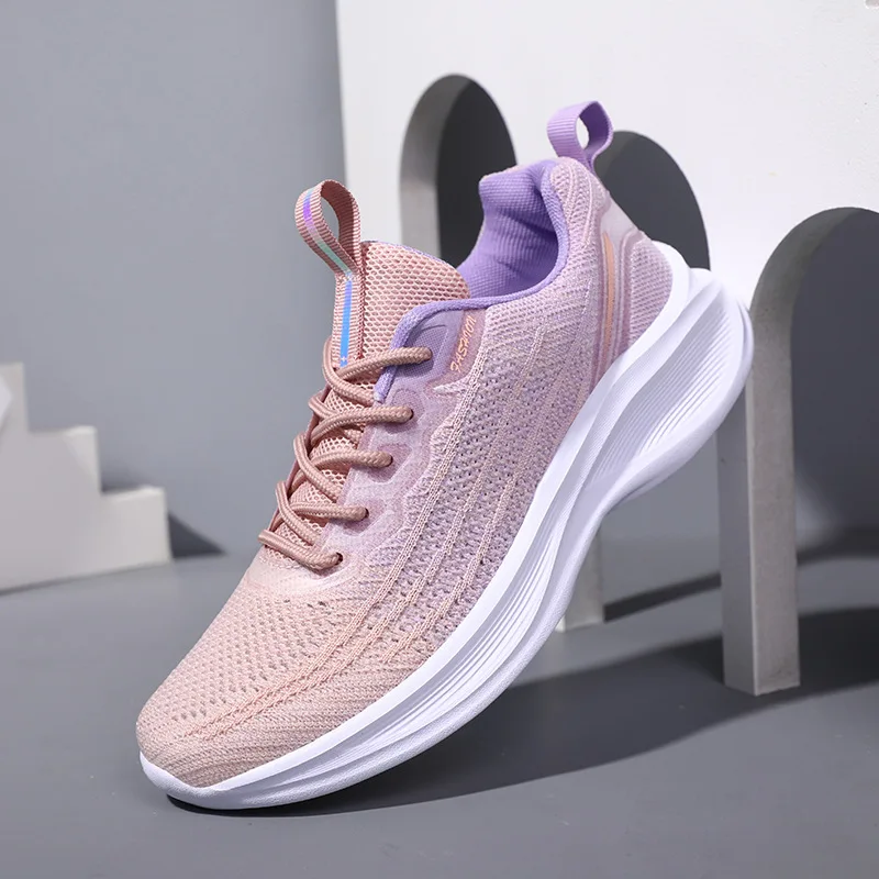 2023 Flying Weaver Women's Shoes Fashion Joker Korean Version of The Trend Casual Shoes Ladies Light Outdoor Running Sneakers