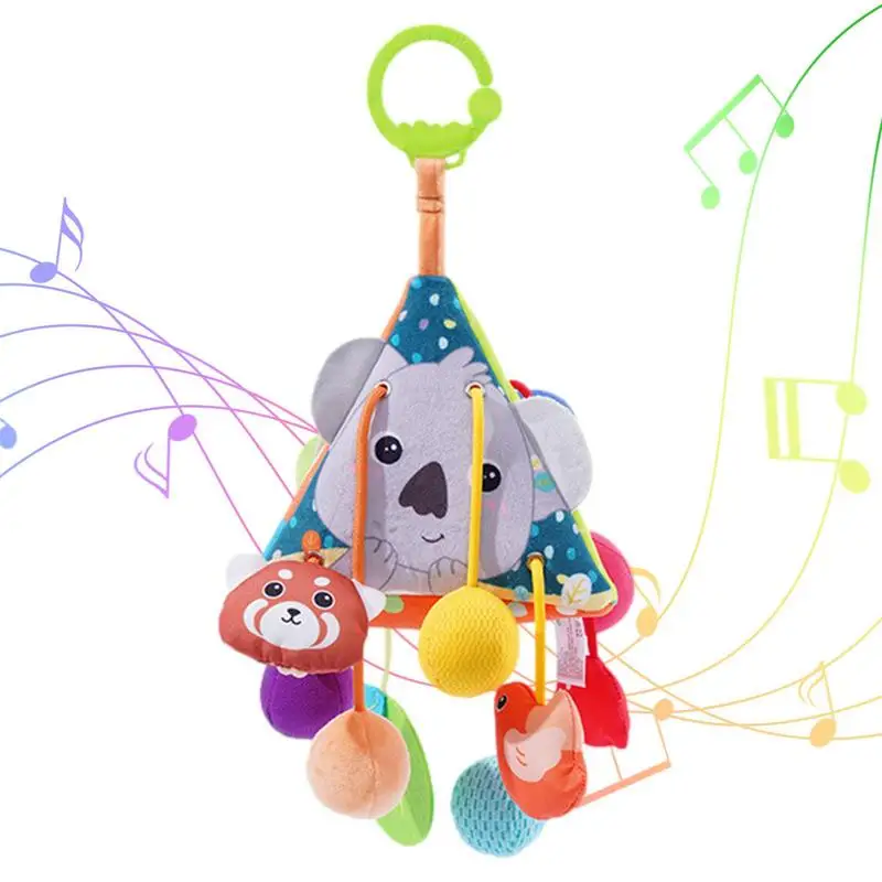 

Stroller Arch Toy Newborn Crib Toys Rattles Toys Learning Toy Infant Newborn Stroller Car Seat Crib Travel Activity Plush Animal