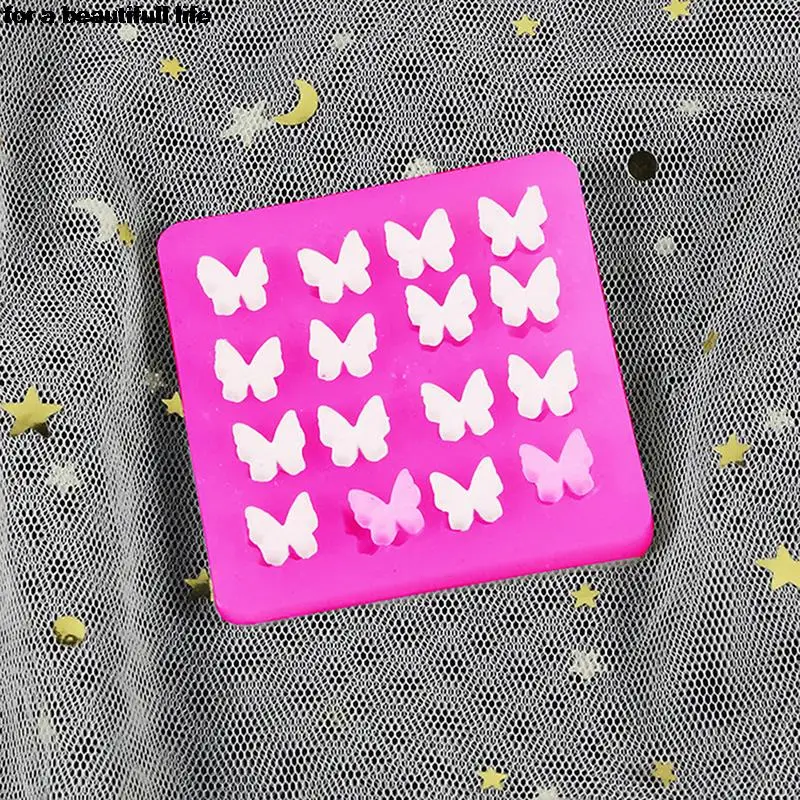 New 1pc Butterfly Shape Silicone Mold Cake Chocolate Mold Epoxy Resin Molds Charm Pendant DIY Handmade Butterfly Baking Mold