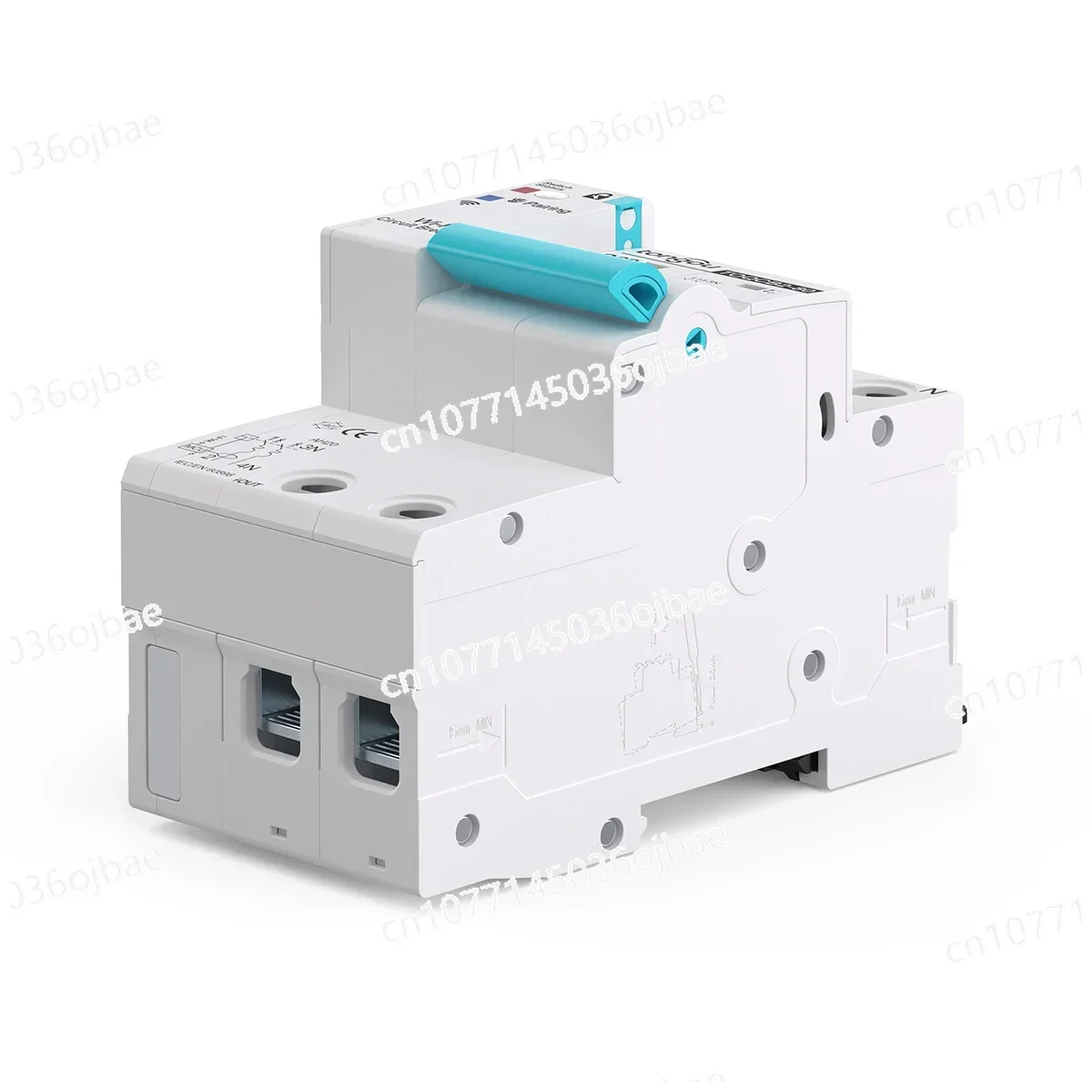 Интеллектуальный автоматический выключатель Wi-Fi 63A двухполюсный Tuya настенный 60A