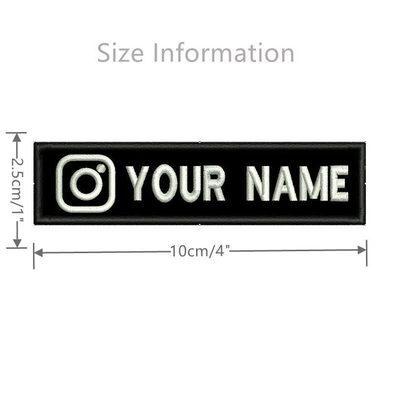 Нашивки с вышитым именем и логотипом на заказ в Instagram идентификационная