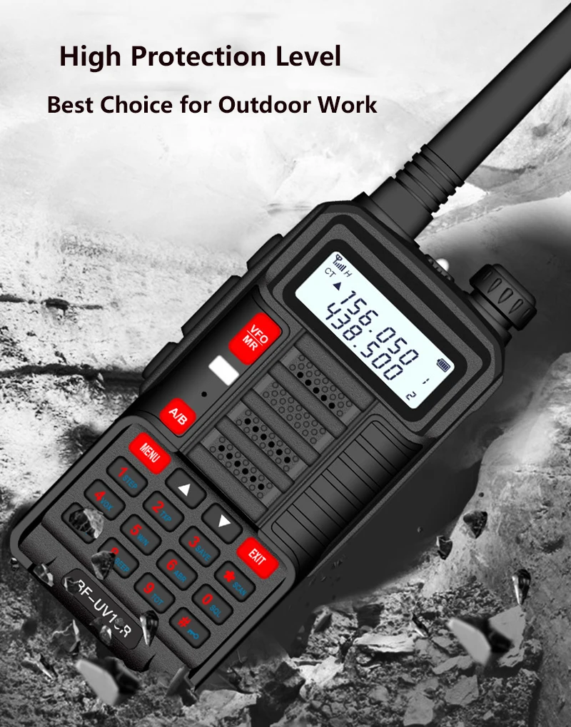 8800mah 10W walkie-talkies 2 pcs powerful boafeng uv 10R plus vhf uhf radio for car trucker communication equipment marine radio