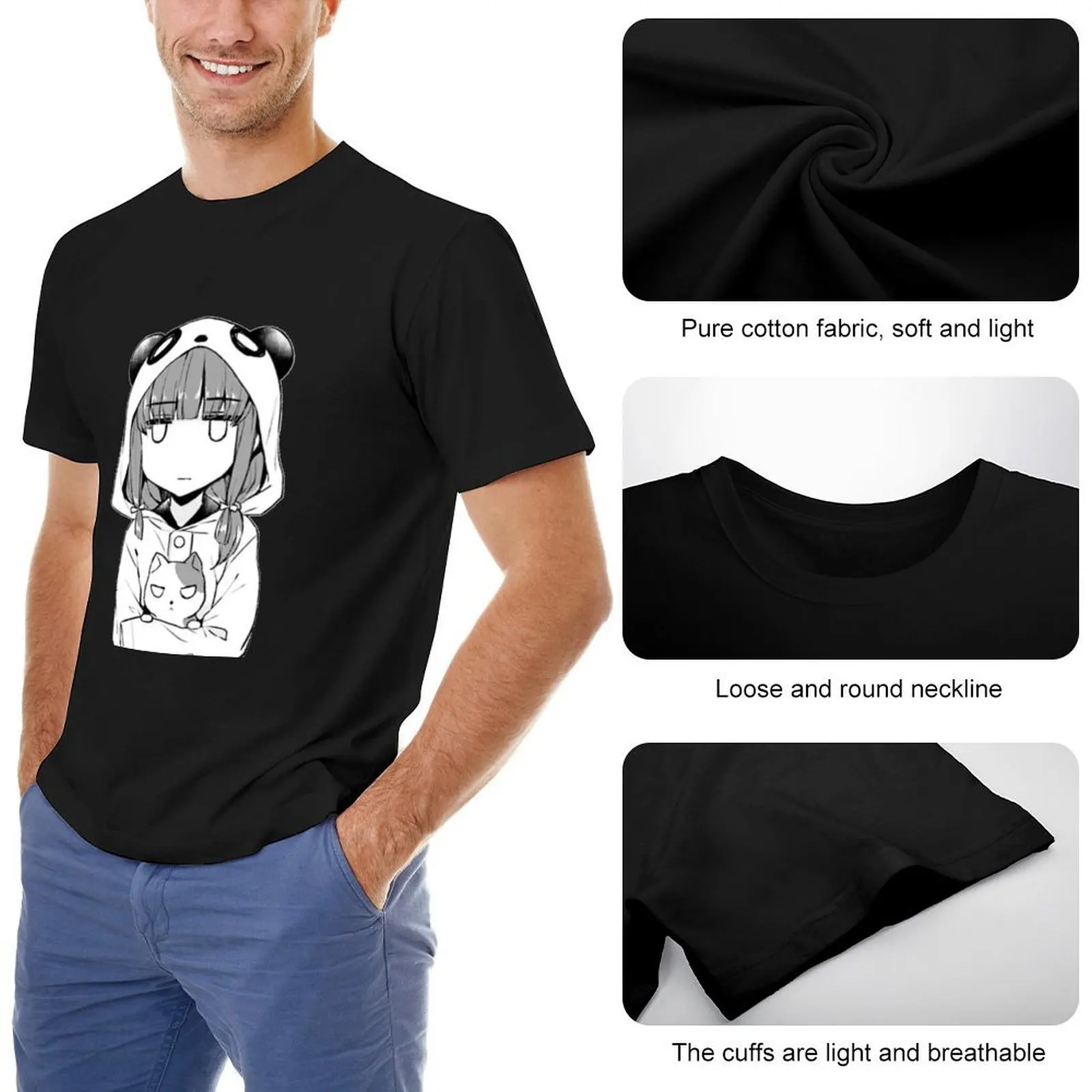 Футболка Kaede Azusagawa Expressionless футболки с рисунком хлопковые мужская футболка