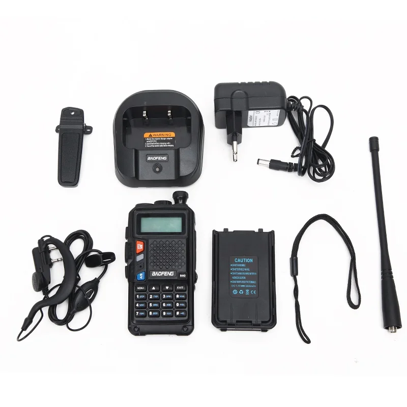Портативная рация BAOFENG BF-UVB3 PLUS 8 Вт UHF/VHF Двухдиапазонная дальность 25 км с