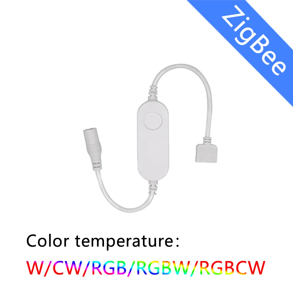 Светодиодная лента Tuya Smart Life, регулятор яркости, 12 В постоянного тока, 24 В, USB, Zigbee 5050 RGB/RGBW/RGBCCT, Одноцветный контроллер для Alexa Google