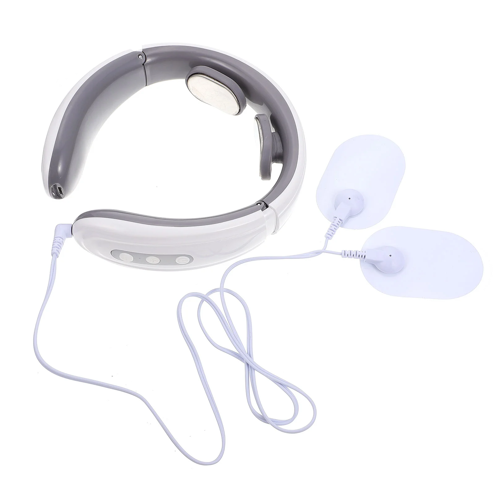 

1 Set of Portable Neck Massager Comfortable Electric Charging Neck Tool (White)