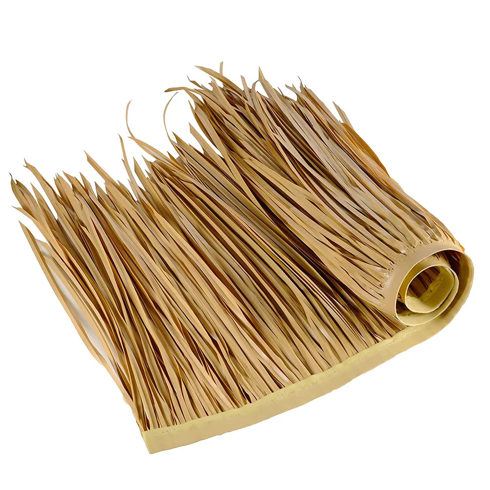 

Thatch Artificial Tiki Straw Roofing Blinds Roof Duck Palm Boat Hut Rolls Bar Decor Fake Simulated Wind Chime Hanger Diy Blind