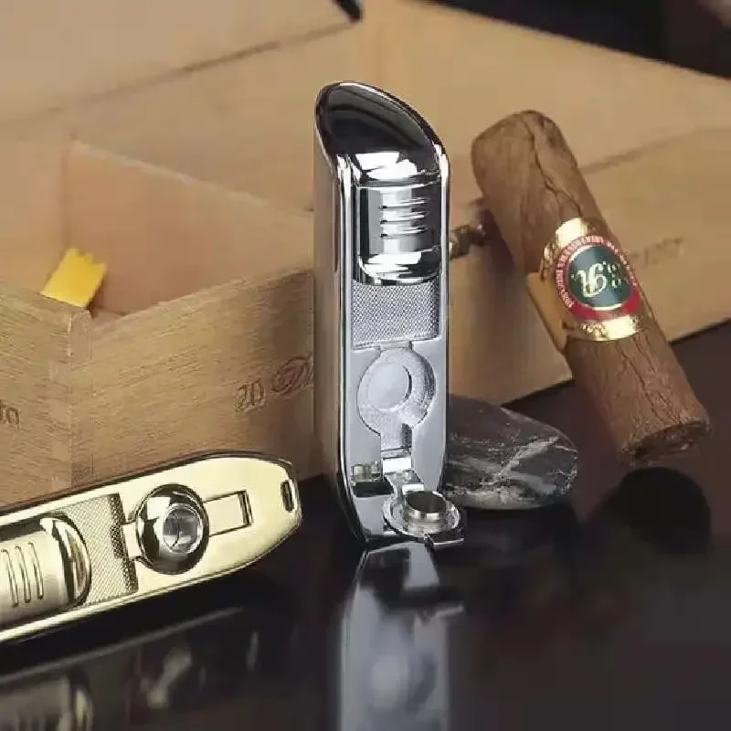 COHIBA Змеиная зажигалка, металлическая 3-струйная бутановая горелка, зажигалка для штамповки сигар, острая зажигалка, нож для сигар, ножницы для сигар (art.: 3920cb55e2bb3) - 3920cb55e2bb3