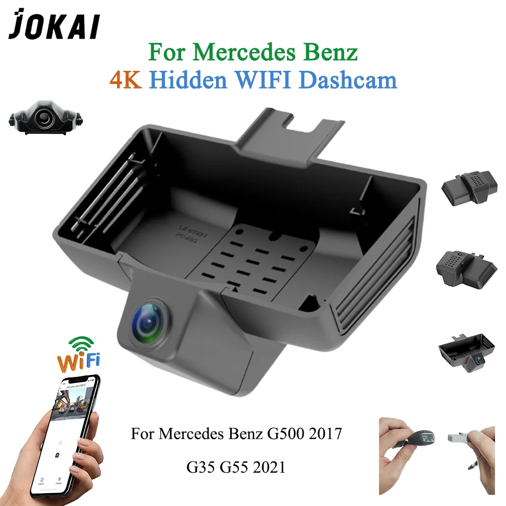 For Mercedes-Benz G500 G350 G55 2021 Front and Rear 4K Dash Cam for Car Camera Recorder Dashcam WIFI Car Dvr Recording Devices