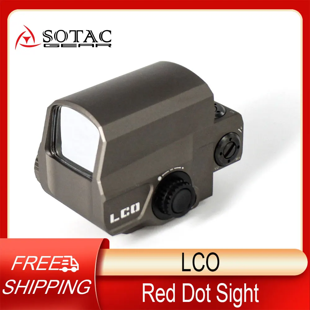 

SOTAC-GEAR Tactical LCO Red Dot Sight Holographic Sight Riflescope Fits Any 20mm Rail Mount Hunting Scopes Reflex Sight Rifle