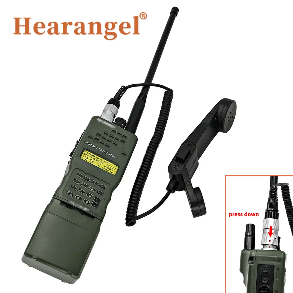 

H250 PTT 6 Pin Handheld Speaker Microphone H250 Tactical Military Adapter for AN/PRC 148 152 Walkie Talkie ,PRC-152 Dummy Model