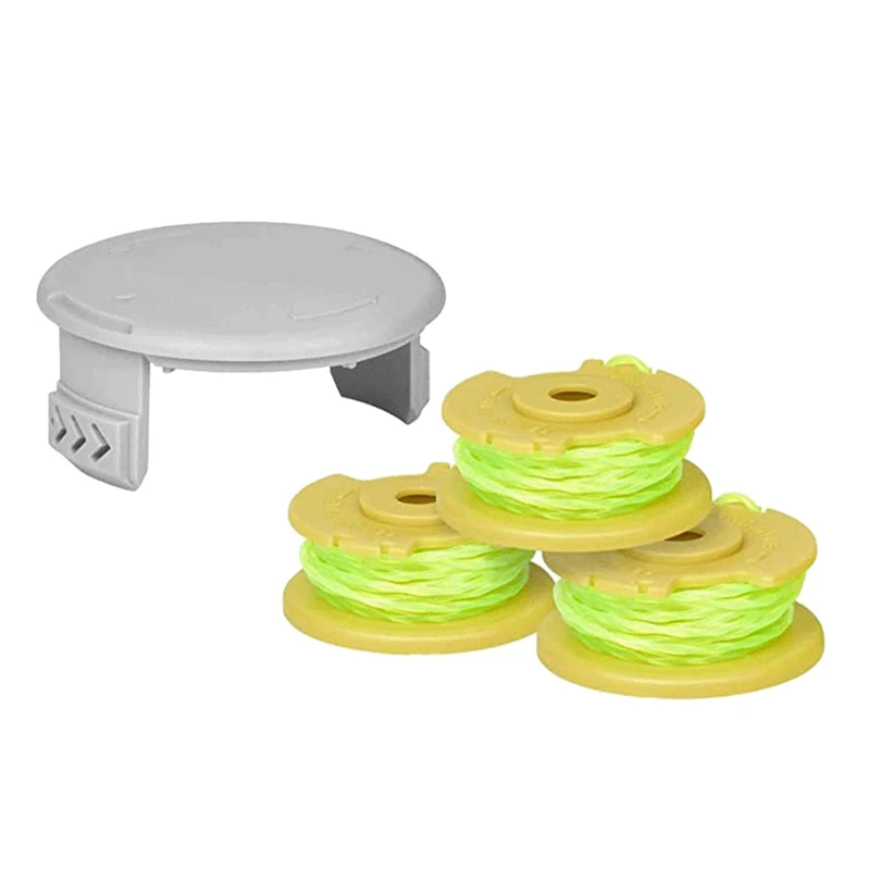 

Сменная катушка AC80RL3 для беспроводных триммеров Ryobi One Plus + 18 В, 24 В и 40 в (3 катушки + 1 крышка)