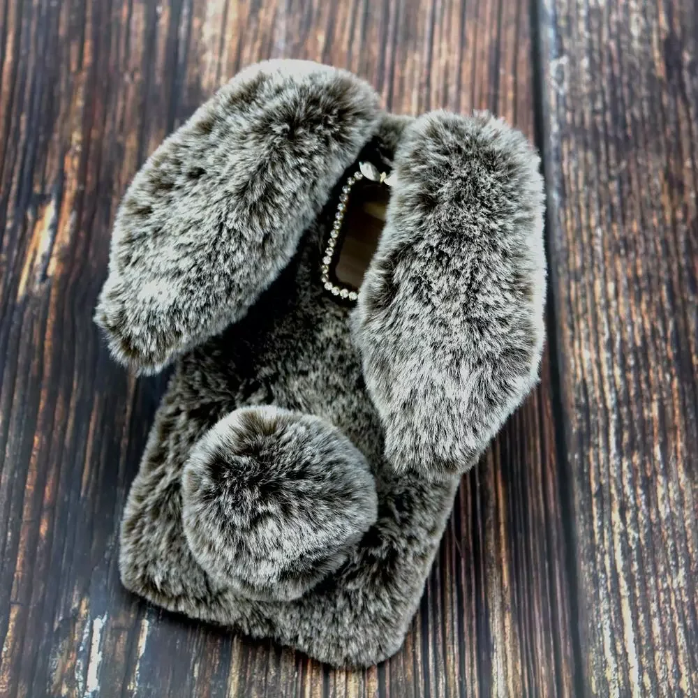 

The newRabbit Fur Cases For Samsung J4 Plus J6 Prime J2 Pro Ace Galaxy J8 2018 J5 2017 J3 J7 J1 Gand Pro J610F Cover J4 Core S10