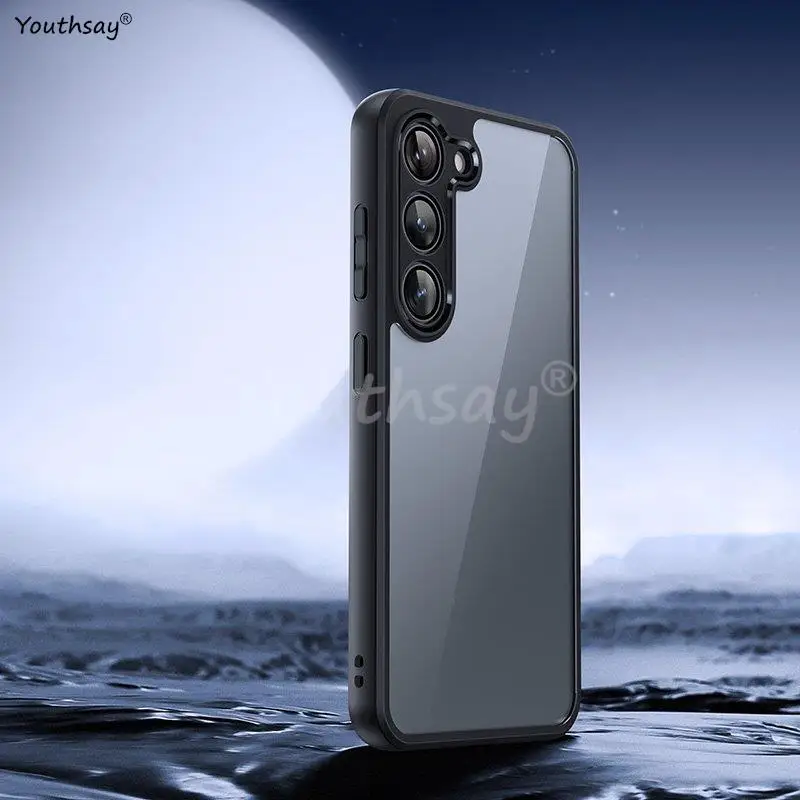 

Clear Case For Samsung Galaxy S23 Plus Cover Funda Hard Transparent PC Soft TPU Shockproof Back Case Samsung Galaxy S23 Plus