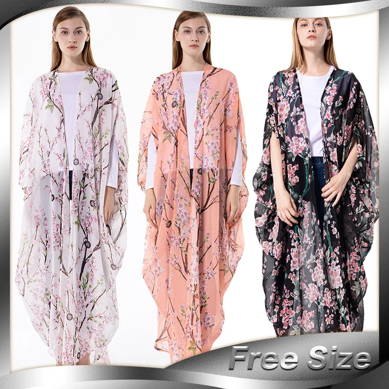 

Шифоновый кардиган LIZHILIZHI Среднего Востока, свободный тонкий кардиган с кукольным рукавом, платье, мусульманская женская одежда для вечерин...