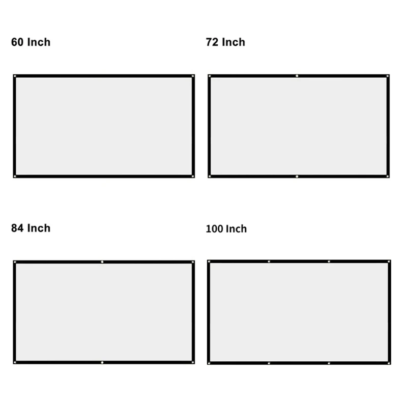 

Resists Fading 16:9 Projection Screen Suitable for Most Types of Studios Supports Forward and Backward Project New Dropship