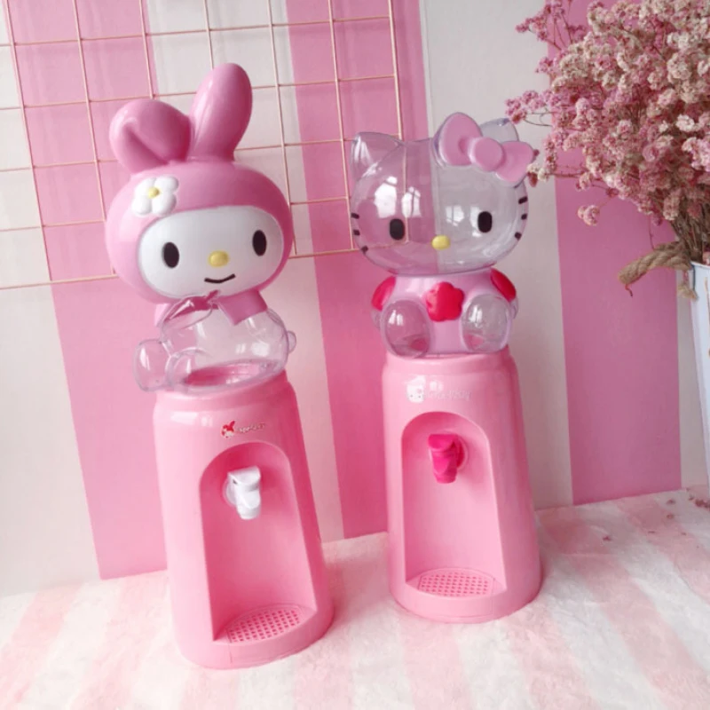 Kawaii Pokemon Pikachu Sanrioed Kitty Melody Desktop Water Dispenser Mini Cartoon Doraemon Girls Dormitory Office Juice Bottle