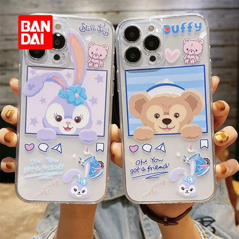 

Bandai Disney Cartoon Clear Case for IPhone 13 13Pro 12 12Pro 11 Pro X XS Max XR 7 8 Plus Phone Back Covers Kawaii Soft Fundas