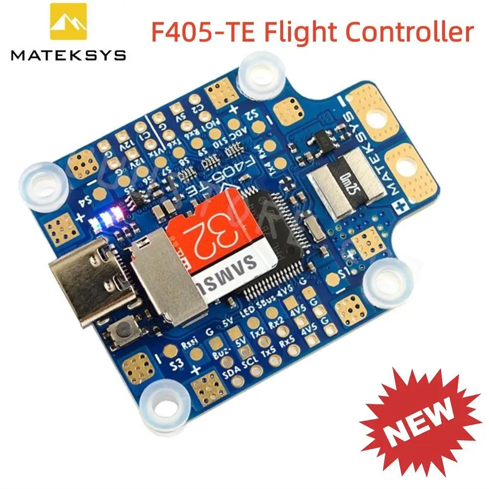 Контроллер полета MATEK F405-TE Baro OSD MicroSD Blackbox Dual BEC 220A, Senor 3-8S PDB 30x30 мм для беспилотных летательных аппаратов FPV