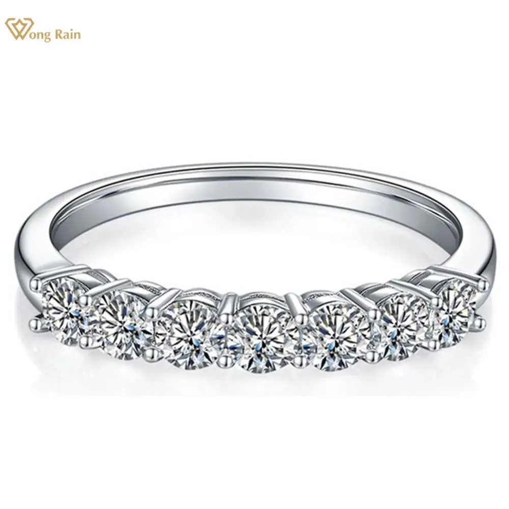 

Вонг дождь 100% 925 пробы серебро D Цвет VVS1 настоящий муассанит драгоценный камень обручальное кольцо, ювелирные изделия из драгоценных металлов, украшения с Гра Сертификация