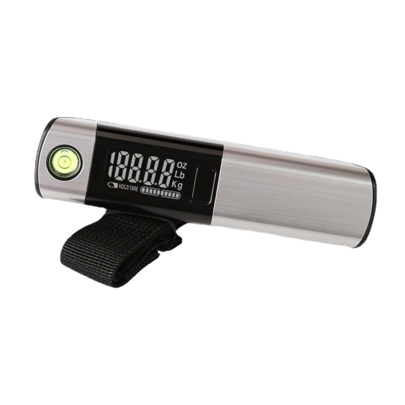 

Mini Handheld Electronic Scale Portable High Accuracy Scale 50KG/10g Stainless Steel Surface Tape Measure Spirit Drop Shipping
