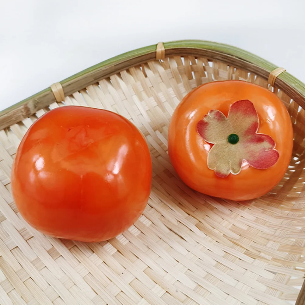 4 шт. обучающая игрушка с фруктами имитация хурмы игрушки настольный декор