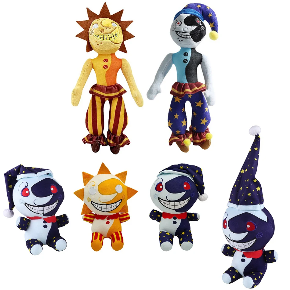 

20-28cm Anime Doll New Sundrop FNAF Final Boss Action Figure Clown Doll Sun Doll Cartoon Character Pillow Gifts for Children