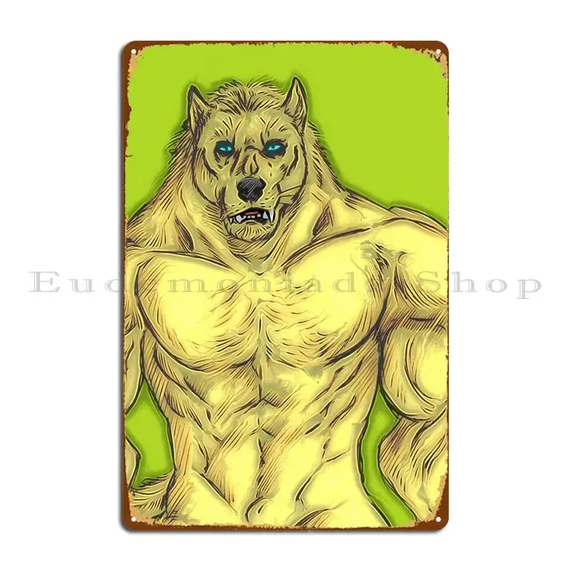 Вражение Светлый Werebeast Металлическая Вывеска Кухня Кино Украшение Украшения