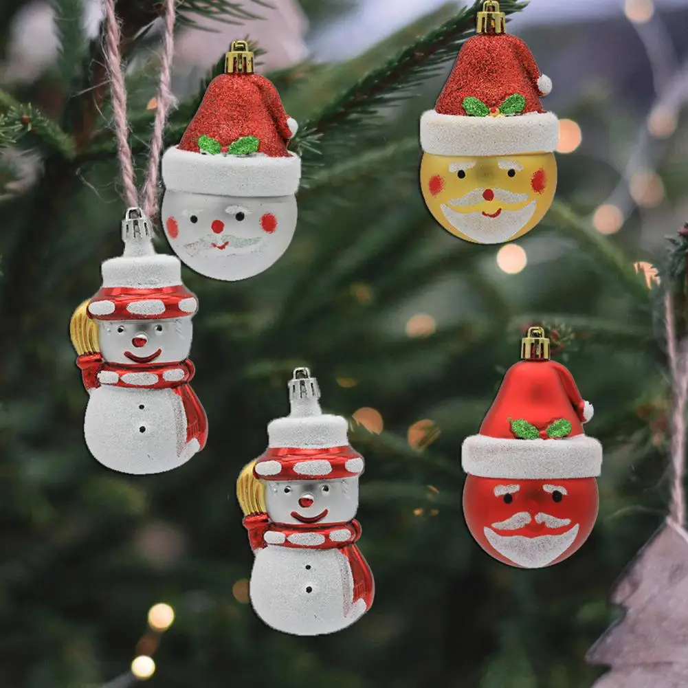 

2/3Pcs Christmas Tree Pendants Popular Plastic Cute Looking for Festival Christmas Ball Pendants Christmas Tree Decorations