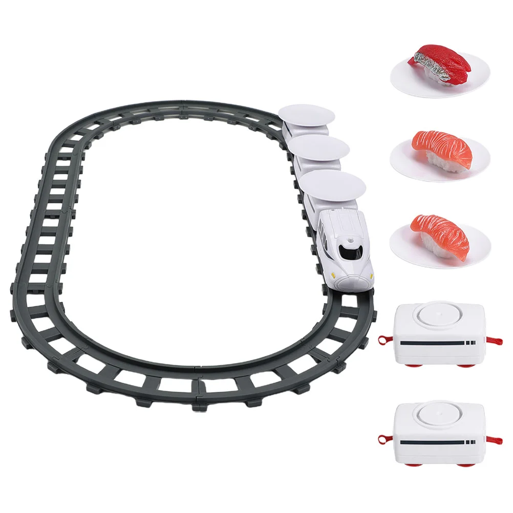 

Multifunctional Truck Train Plaything Sushi Trains Kids Household Holder Rotating Railway Creative Toys Girls