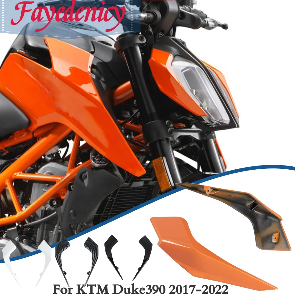 

For Duke 390 Duke390 2022 2021 2020 2019 2018 2017 Motorcycle Front Headlight Side Panel Fairing Cowl Trim Cover Accessories