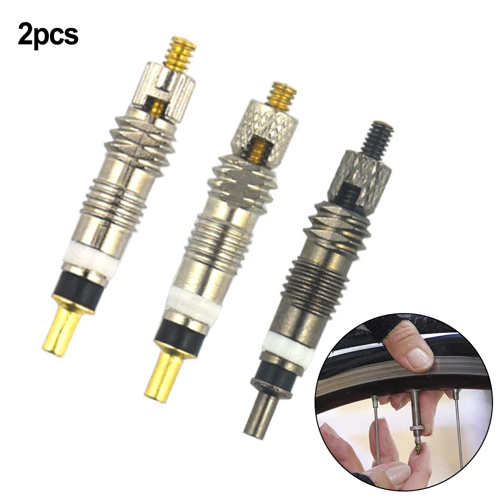

2x Bike Bicycle Removable Valve Cores Brass Bike French Valve Core Replacement 26x4.5mm Durable Cycling Accessories Parts