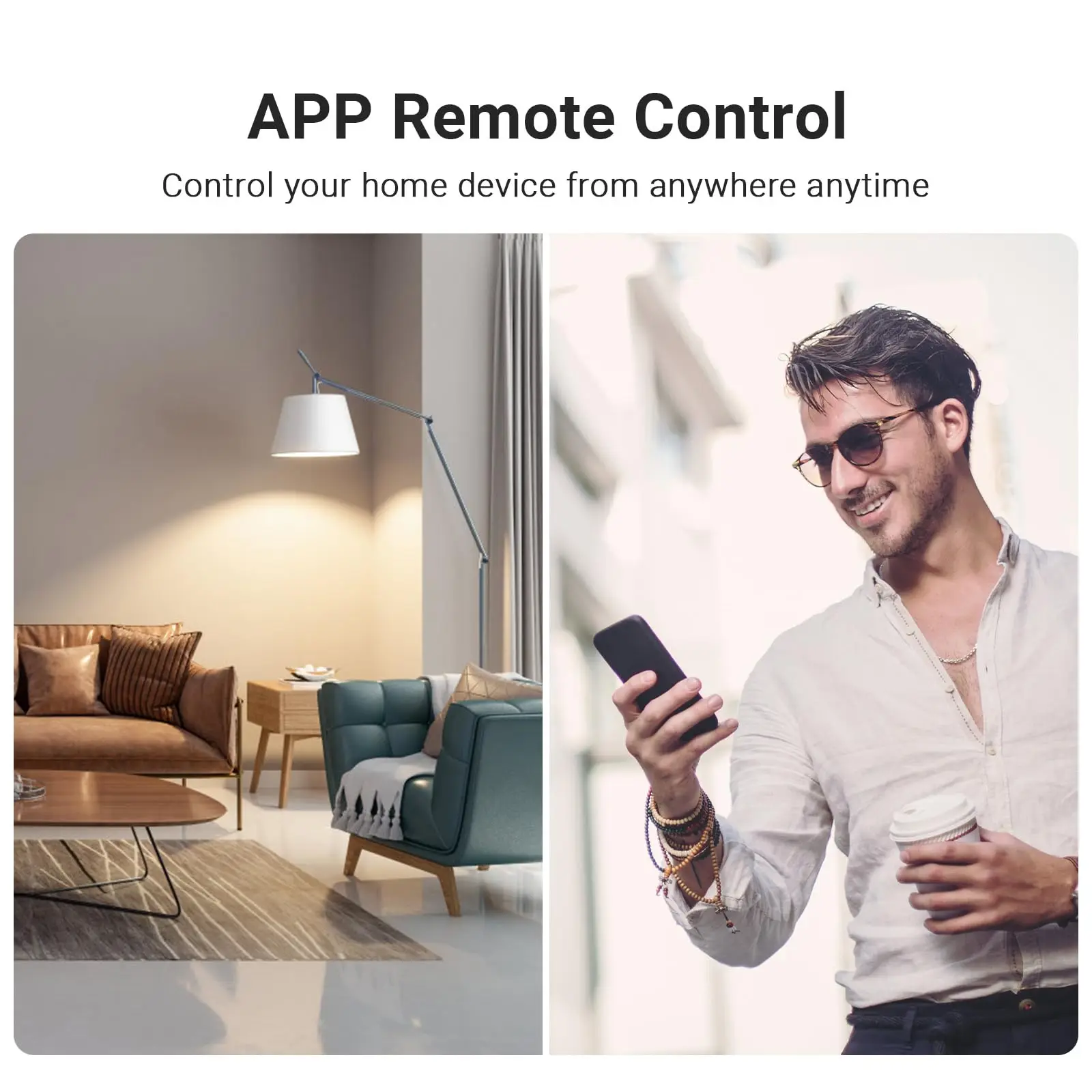 Умная розетка Tuya с Wi-Fi и вилкой европейского стандарта