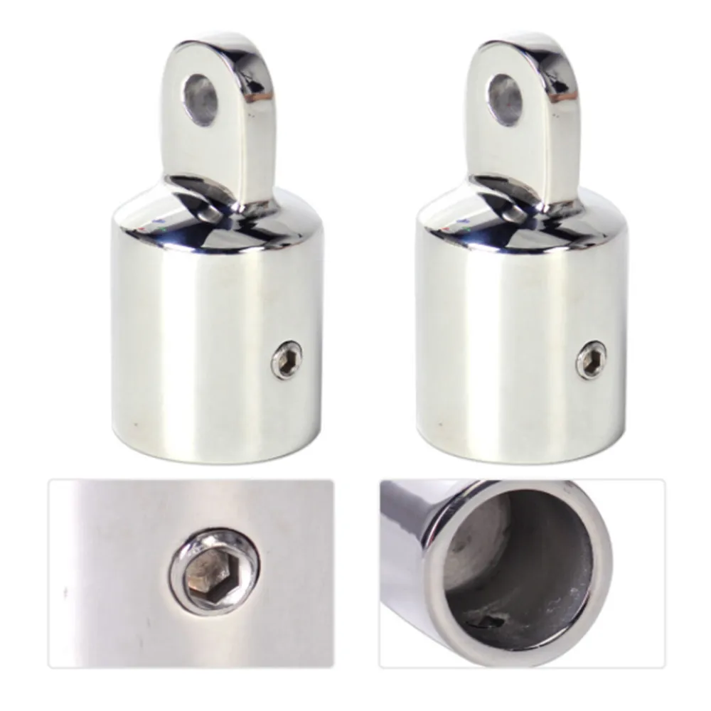 

Heavy Duty7/8 ID Top Cap External Eye End Boat Fittings Marine Hardware, Fits 7/8" OD Round Tube