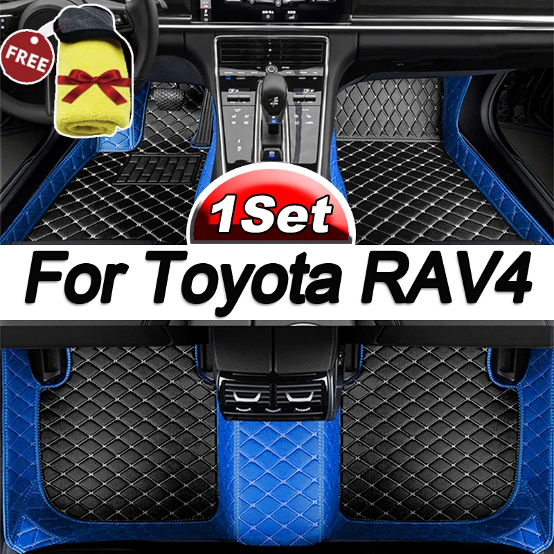 

Car Floor Mats For Toyota RAV4 Non-Hybrid 2013 2014 2015 2016 2017 2018 2019 Custom Auto Foot Pads Interior Accessories
