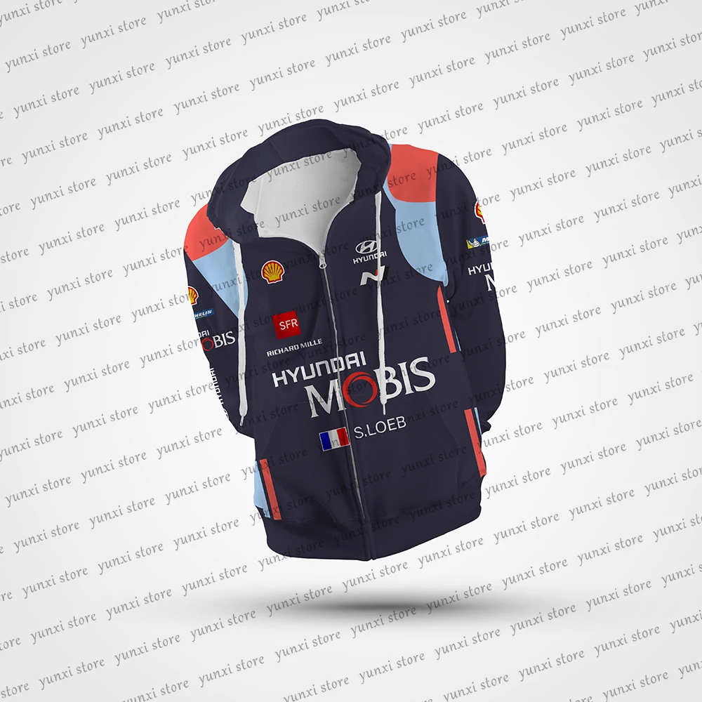 

2022 New Men's WRC Event Racing Competition Modern Team Extreme Sports Fan Jacket Outdoor Sports Rally Zip Shirt Fashion Hoodie