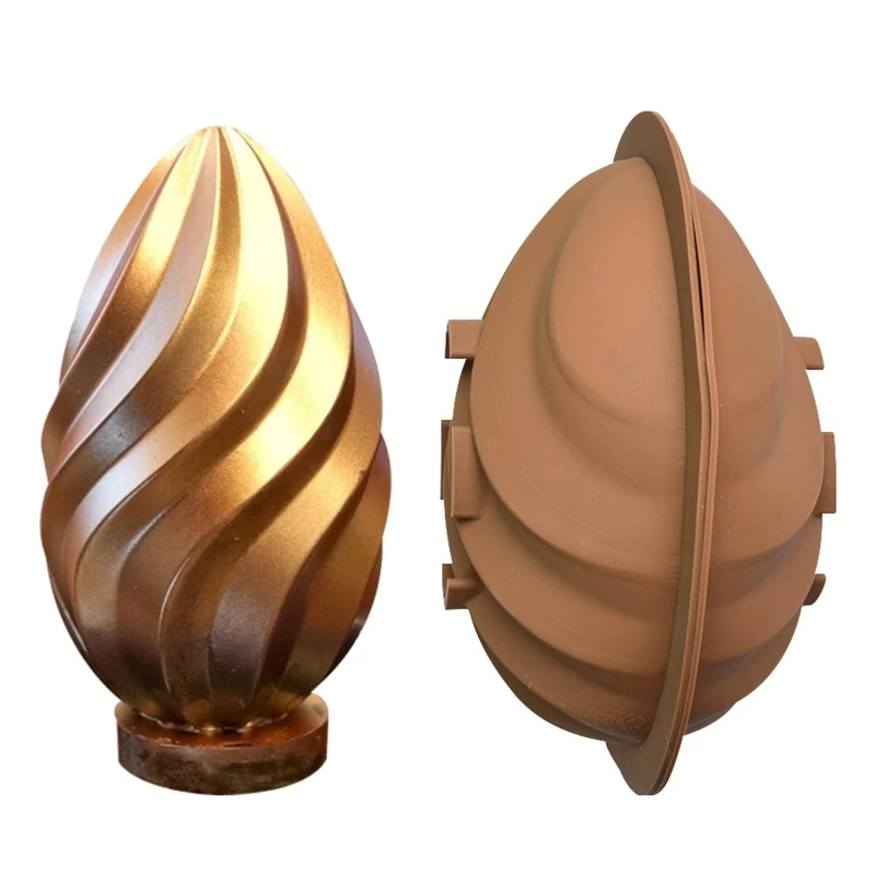 

2 Pack Water-patterned Egg Shaped Silicone Moulds Fondant Mould Chocolate Moulds
