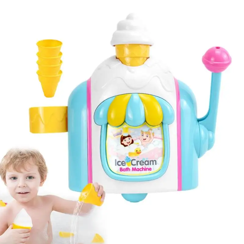 

Bubble Ice Cream Maker Bath Toy Bubble Bathtub Toy For Bath Bath Bubble Maker Kids Bath Toy Shower Toy Bubble Blowing Bathtub To