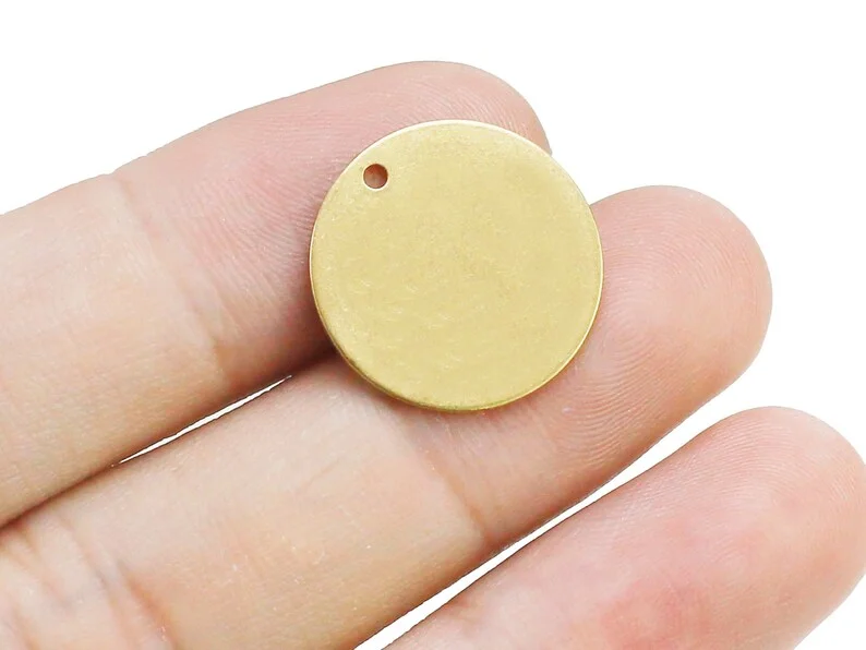 Круглые Подвески для сережек круглые латунные подвески штамповки 8x0 8 мм 10x0 12x0