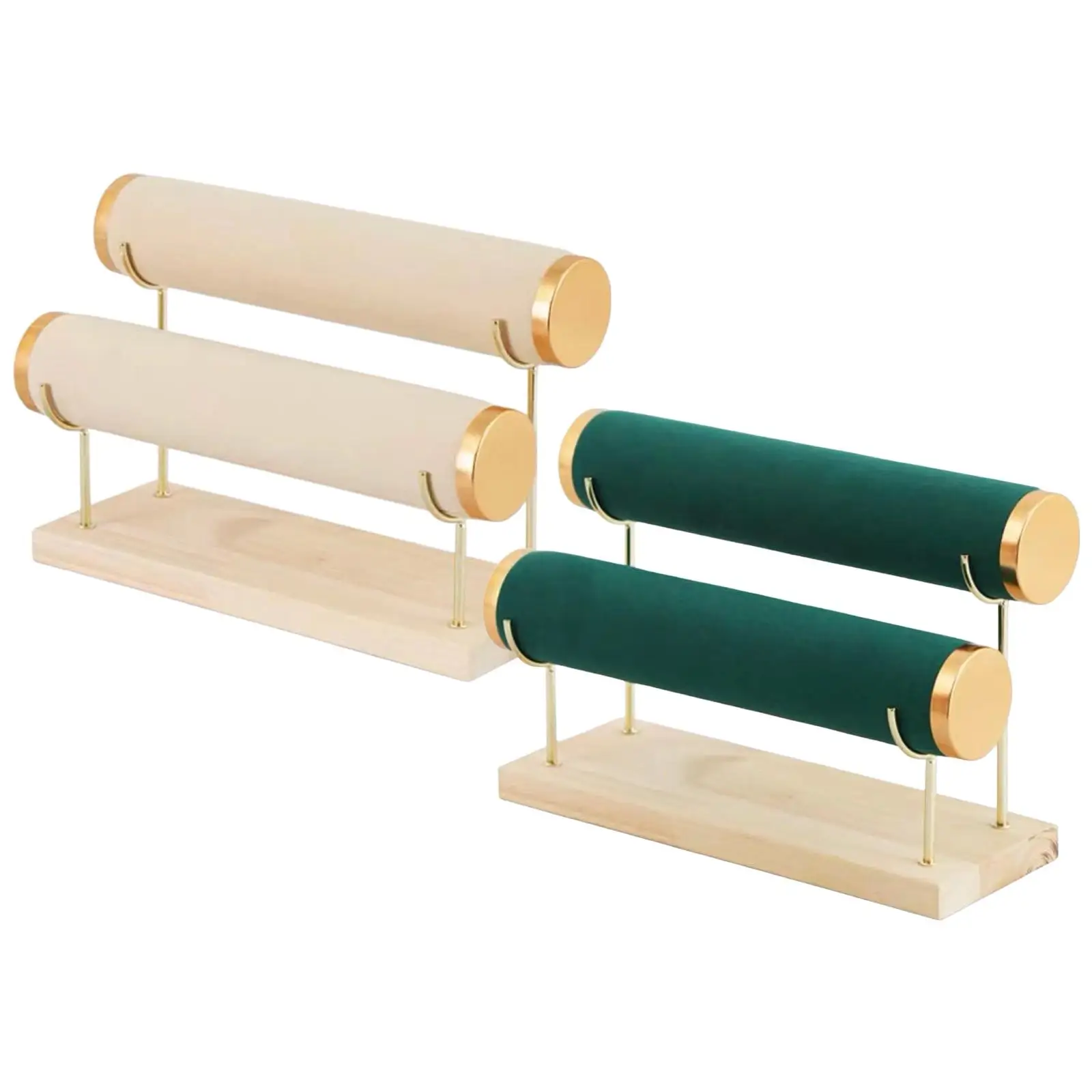 

2 Layers Bracelet Display Stand Jewelry Display Rack for Bangle Watch Jewelry Store