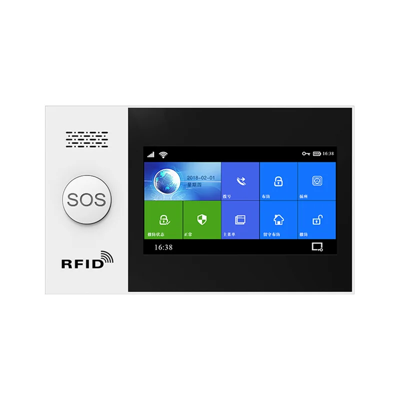 

Система охранной сигнализации с Wi-Fi/2G/3G/4G, 4,3 дюйма, IPS, цветной дисплей