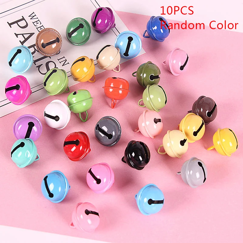 

10 Pcs Metal Bells Jingle Bell Loose Beads For Home Christmas-Tree Decoration Crafts DIY Handmade Earrings Pendants Accessories