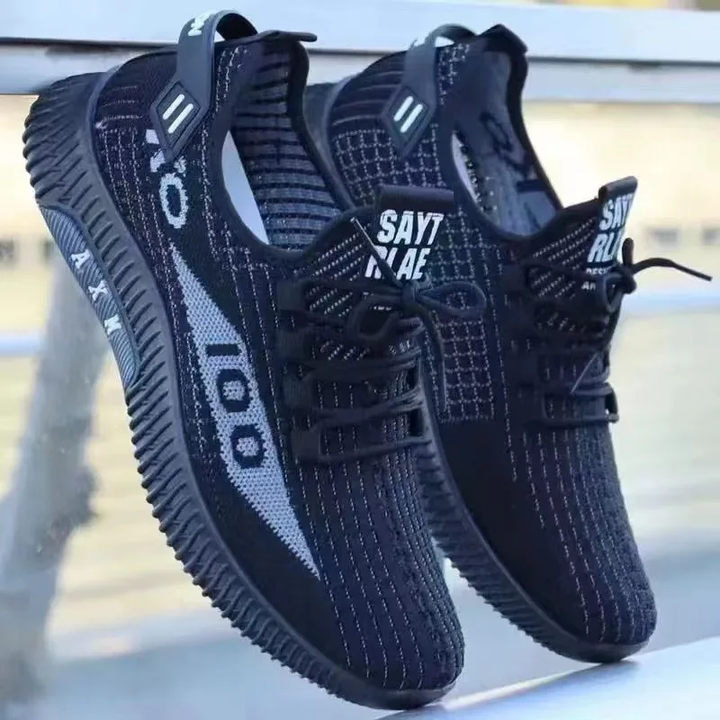 Новая летняя повседневная обувь мужская спортивная с дышащей сеткой легкая и