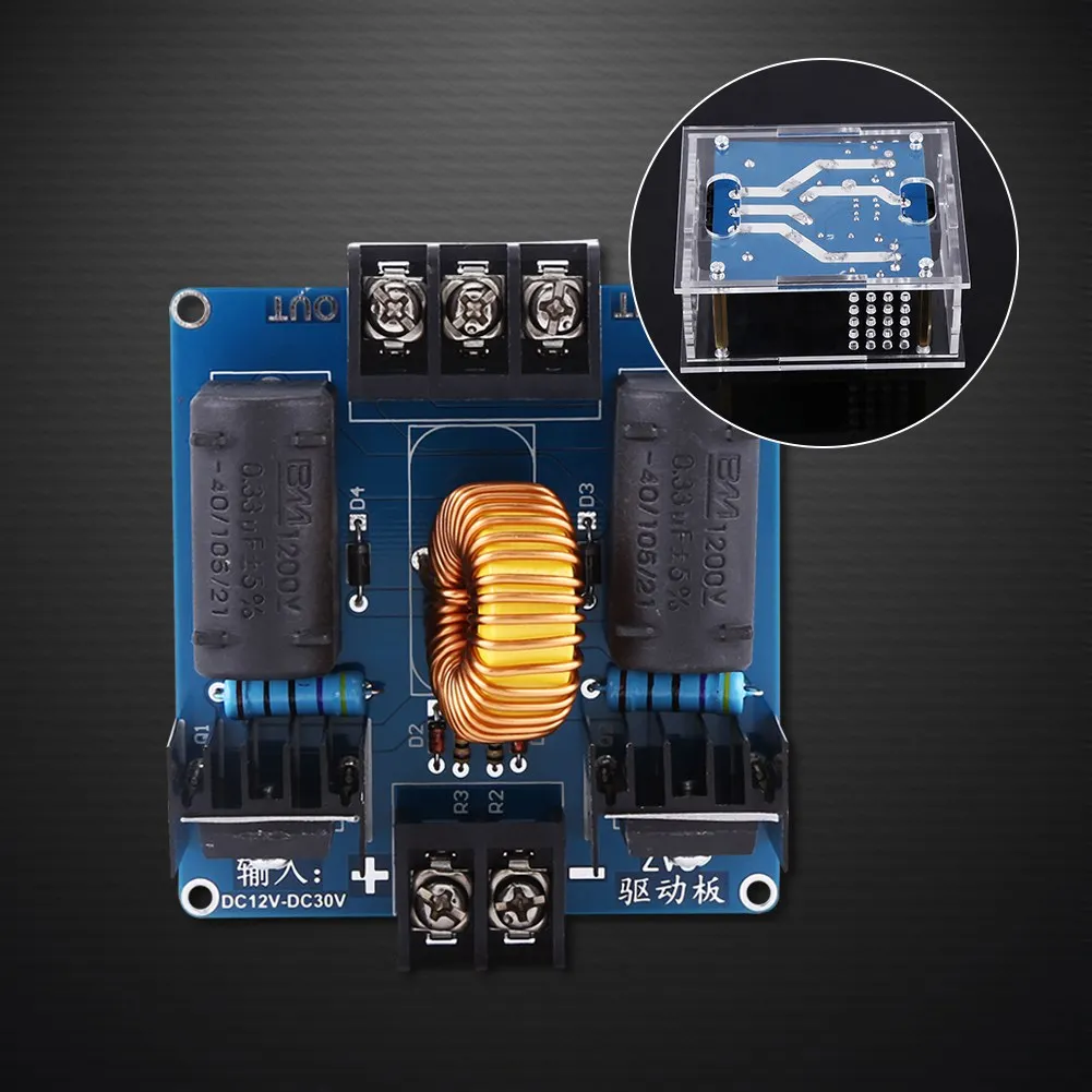 DC12-30V Запчасти для генератора катушки ZVS Высоковольтный источник питания