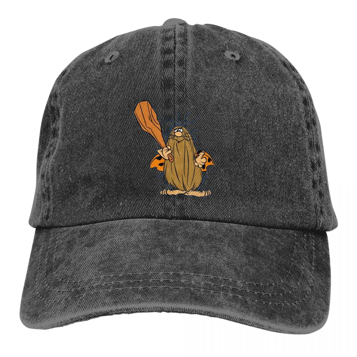 

Washed Men's Baseball Cap Captain Caveman Trucker Snapback Caps Dad Hat Wacky Races Sports Anime TV Series Golf Hats