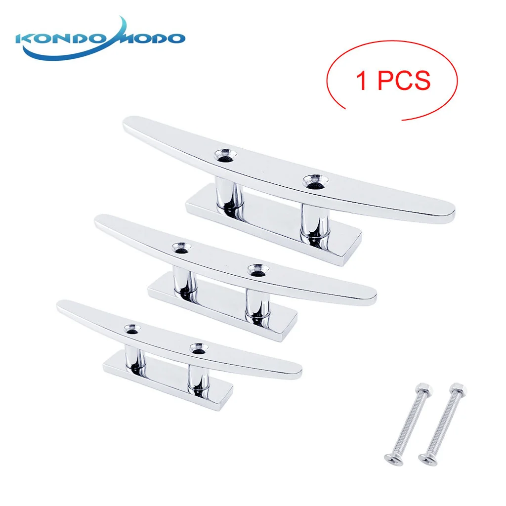 

Stainless Steel 316 Low Flat Cleat Deck Rope Cleat Mooring Dock Marine Hardware Boat Accessories Yacht Accessories Lock Bolt