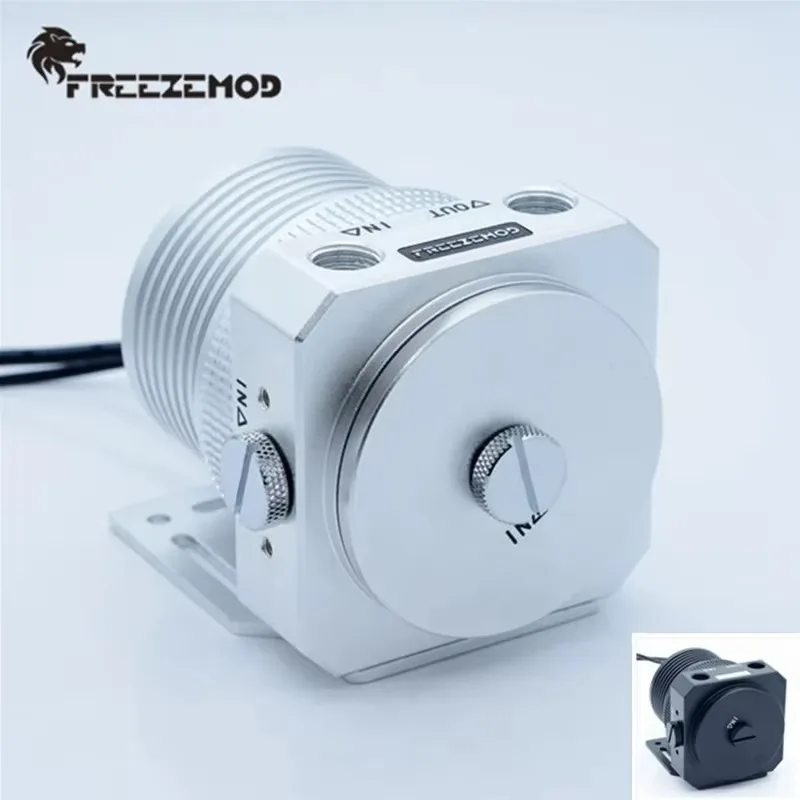 Фото FREEZEMOD компьютерный охладитель воды, насос с магнитной подвеской, цельнометаллическая крышка насоса, броня, ШИМ-контроль температуры, 1100 л. PU-JTD5 №2