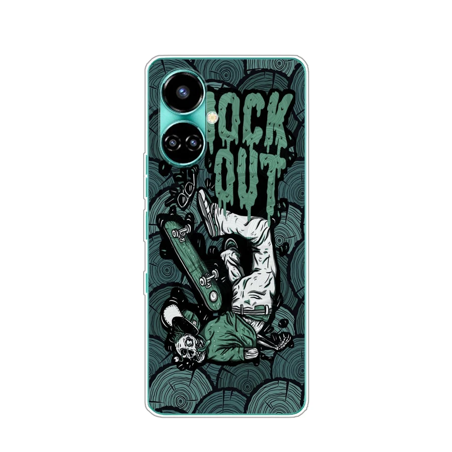 3 для Tecno Camon 19 Pro/Camon 19/Spark 6 Go/Camon 18P/Spark 8P чехол TPU Мягкий силиконовый защитный